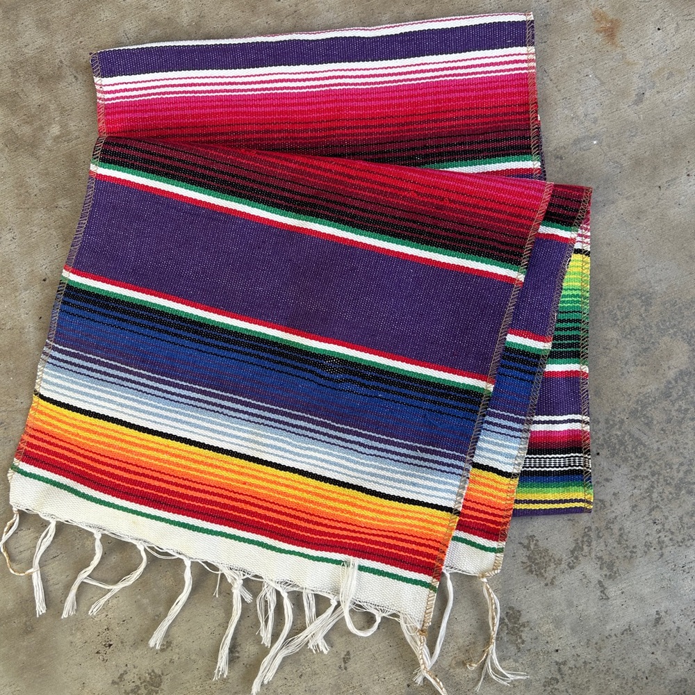Mexican Serape Scarf or Table Runner perfect for Cinco de Mayo !
